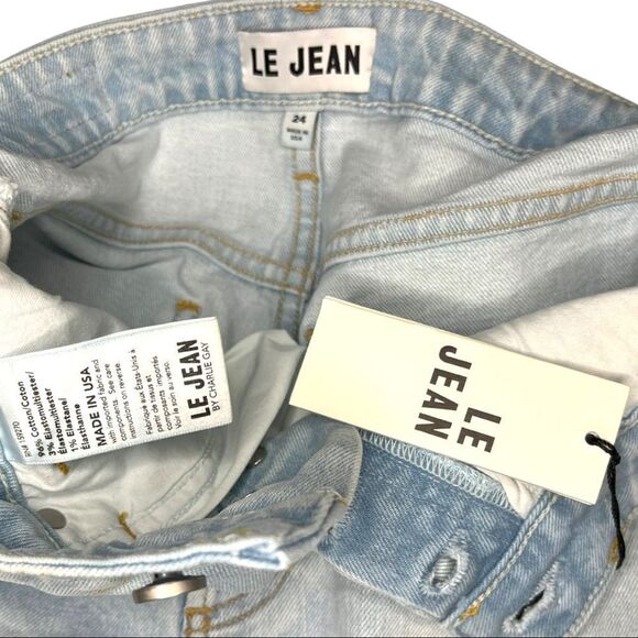 Le Jean Adele Denim Shorts - Picture 3 of 7